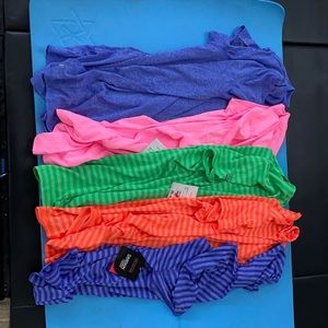 Lot of 5 Danskin Now workout tees size large